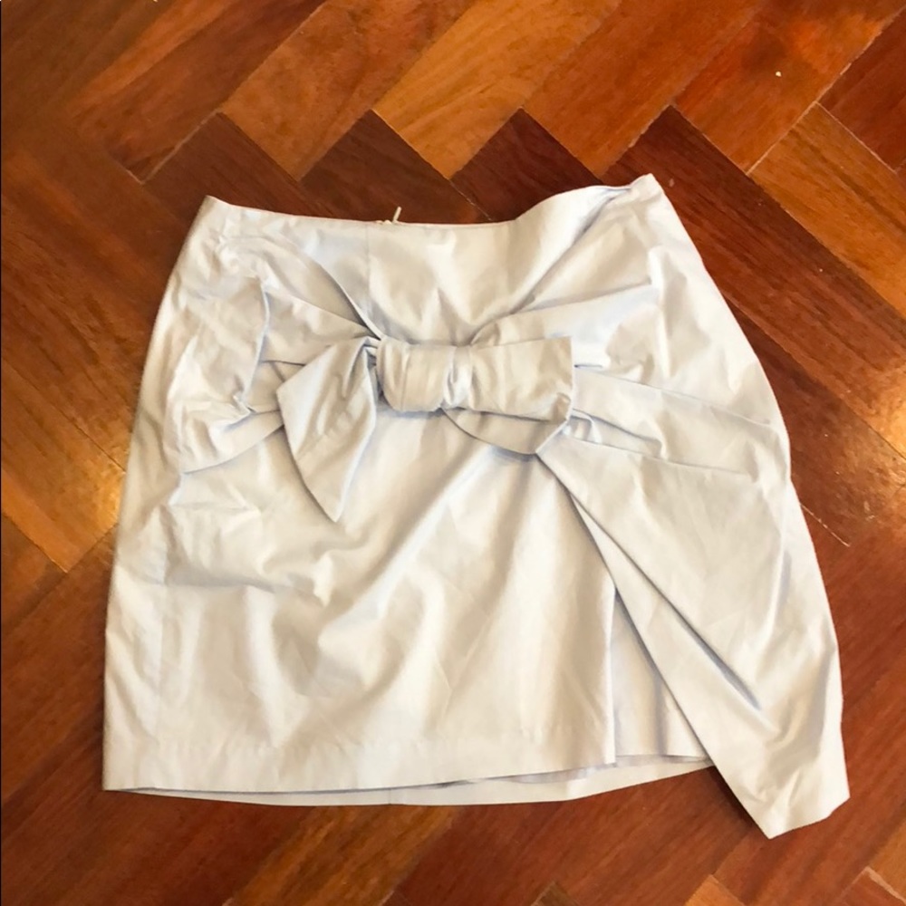 Baby Blue Bow Mini Skirt